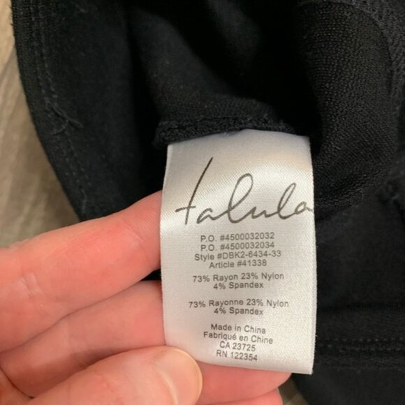 Aritzia Talula Claremont Leggings Pant High Rise Waist Skinny Leg Black Size 0 - Picture 12 of 12